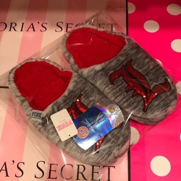 VS Victoria’s Secret PINK Collegiate Slippers - Picture 4 of 4